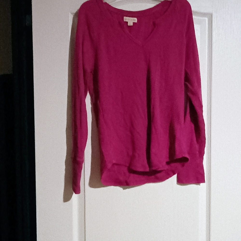 Women's Pink Long Sleeve Top